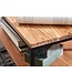 Wohnling salontafel 60x60x41 cm massief houten metalen salontafel salontafel acacia | Industriële kamertafel met opbergruimte | Vierkante houten tafel, stevige salontafel