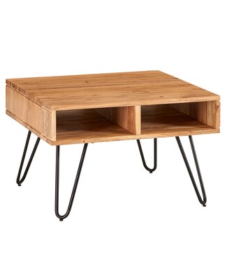 Wohnling Salontafel acacia bruin 60x40x60 cm - WL6.367