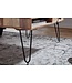 Wohnling Salontafel BAGLI Massief Acaciahout 110 cm breed Woonkamertafel Design Metalen Poten Landelijke Stijl Bijzettafel Lade