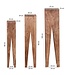 Wohnling bijzettafel set van 3 massief houten acacia woonkamertafel design kolommen landelijke stijl salontafel vierkant