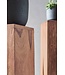 Wohnling bijzettafel set van 3 massief houten acacia woonkamertafel design kolommen landelijke stijl salontafel vierkant