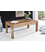 Wohnling salontafel RUSTICA 110 x 60 x 47 cm massief hout Mango Nature | Landelijke stijl salontafel Rustieke Koffietafel | Massief houten tafel woonkamer