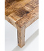 Wohnling salontafel RUSTICA 110 x 60 x 47 cm massief hout Mango Nature | Landelijke stijl salontafel Rustieke Koffietafel | Massief houten tafel woonkamer