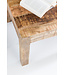 Wohnling salontafel RUSTICA 110 x 60 x 47 cm massief hout Mango Nature | Landelijke stijl salontafel Rustieke Koffietafel | Massief houten tafel woonkamer