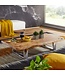 Wohnling salontafel ASURA 115 x 25 x 58 cm Acacia massief hout metalen frame groot | Boomstam Woonkamertafel Massief hout Bruin | Boomstam salontafel Landhuis houten tafel | Tafel Woonkamertafel