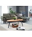 Wohnling salontafel acacia massief hout 110 x 45 x 60 cm salontafel niervorm | Salontafel Moderne houten tafel | Tafel woonkamer hout / metaal