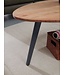 Wohnling salontafel acacia massief hout 110 x 45 x 60 cm salontafel niervorm | Salontafel Moderne houten tafel | Tafel woonkamer hout / metaal