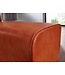 Wohnling Design Turnbock bank bruin met lades 120x56x30 cm | Gymkrukbank van echt leer met opbergruimte | Kruk garderobebank kruk Springbok turnbank