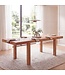 Wohnling Eettafel 120 - 200 cm Acacia Massief Hout Tijdloos - Uitschuifbare Keukentafel 10 Personen - Grote Rechthoekige Eenvoudige Eettafel - Houten Eettafel Handgemaakt
