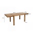 Wohnling Eettafel 120 - 200 cm Acacia Massief Hout Tijdloos - Uitschuifbare Keukentafel 10 Personen - Grote Rechthoekige Eenvoudige Eettafel - Houten Eettafel Handgemaakt