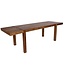 Wohnling Eettafel 160 - 240 cm Acacia Massief Hout Tijdloos - Uitschuifbare Keukentafel 10 Personen Donkerbruin - Grote Rechthoekige Eettafel Eenvoudig - Houten Eettafel Handgemaakt