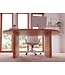 Wohnling Bureau 180x90x76 cm Acacia Massief Hout Computertafel Retro - Homeoffice Kantoortafel Massief Nierenvorm in Lichtbruin - Houten Tafel Laptoptafel Werkkamer Handgemaakt