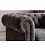 Invicta Interior Fauteuil CHESTERFIELD fluweel antieke uitstraling grijs