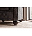 Invicta Interior Fauteuil CHESTERFIELD fluweel antieke uitstraling grijs