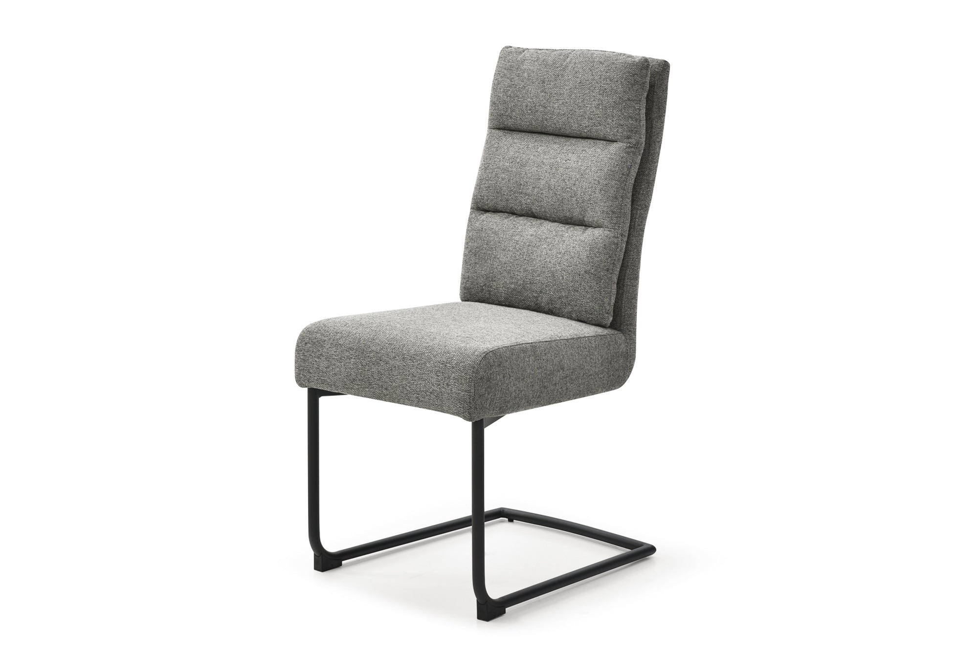 Vrijdragende stoel COMFORT grijze structuurstof