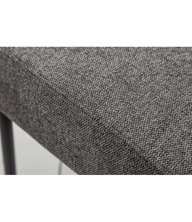 Invicta Interior Vrijdragende stoel COMFORT grijze structuurstof