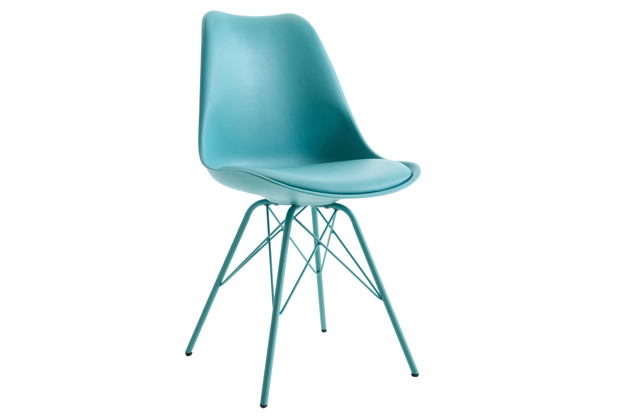 SCANDINAVIA MASTERPIECE Stoel - Kunstleer Turquoise