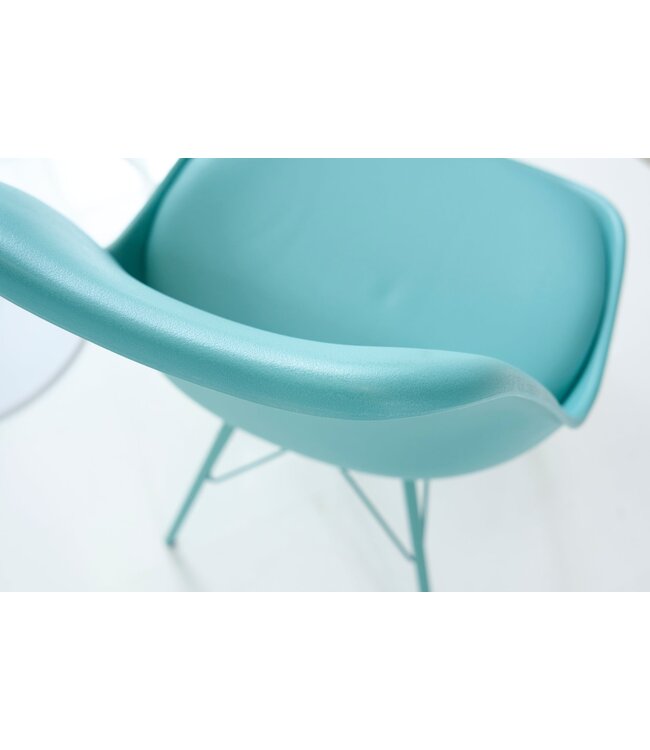 Invicta Interior SCANDINAVIA MASTERPIECE Stoel - Kunstleer Turquoise