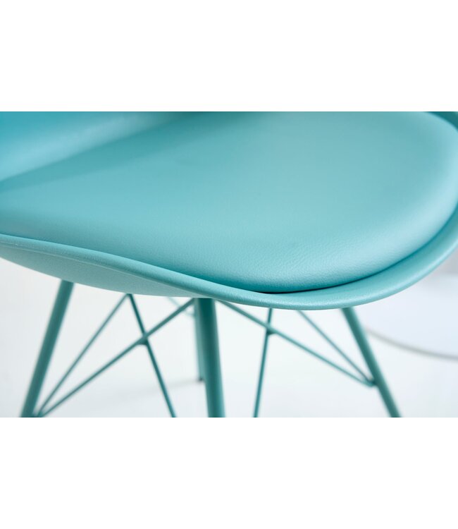 Invicta Interior SCANDINAVIA MASTERPIECE Stoel - Kunstleer Turquoise