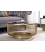 Invicta Interior Salontafel VARIATION 80cm goud met zwart glas