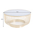 Invicta Interior Salontafel VARIATION 80cm goud met zwart glas