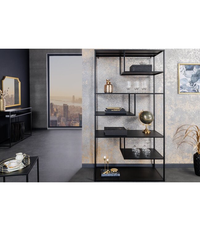 Invicta Interior Wandplank DURA STEEL 180cm zwart