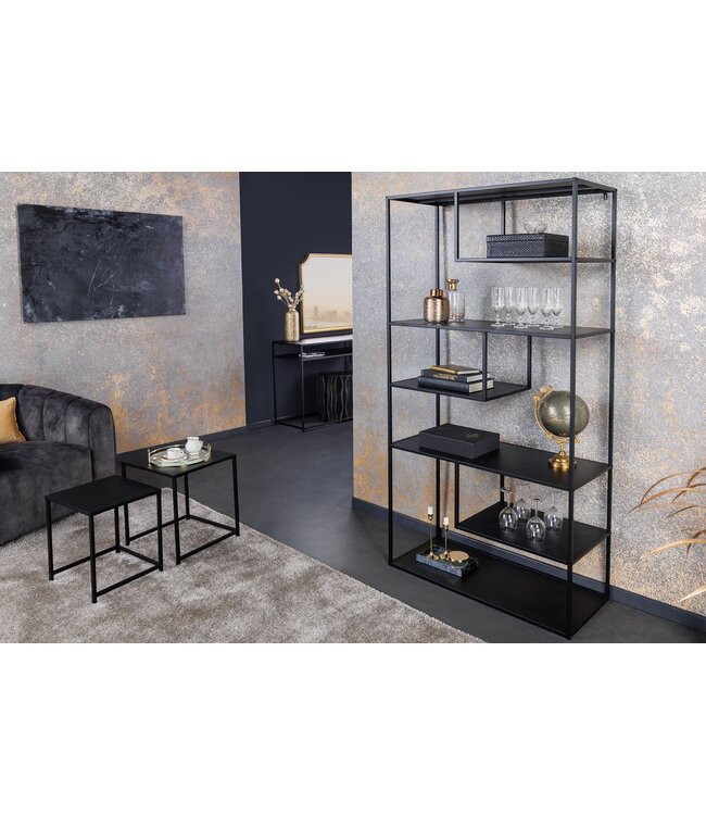 Invicta Interior Wandplank DURA STEEL 180cm zwart