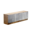 Invicta Interior TV-meubel ZALVERO 150cm mangohout aluminium front natuurlijk zilver