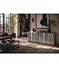 Invicta Interior TV-meubel ZALVERO 150cm mangohout aluminium front natuurlijk zilver