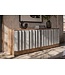 Invicta Interior TV-meubel ZALVERO 150cm mangohout aluminium front natuurlijk zilver