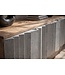 Invicta Interior TV-meubel ZALVERO 150cm mangohout aluminium front natuurlijk zilver