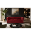 Invicta Interior Chesterfield Fluwelen Driezitsbank CHESTERFIELD 205cm rood