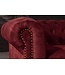 Invicta Interior Chesterfield Fluwelen Driezitsbank CHESTERFIELD 205cm rood