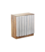 Invicta Interior Dressoir ZALVERO 75cm mangowood aluminium voorkant natural silver