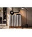 Invicta Interior Dressoir ZALVERO 75cm mangowood aluminium voorkant natural silver