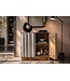 Invicta Interior Dressoir ZALVERO 75cm mangowood aluminium voorkant natural silver