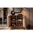 Invicta Interior Dressoir ZALVERO 75cm mangowood aluminium voorkant natural silver
