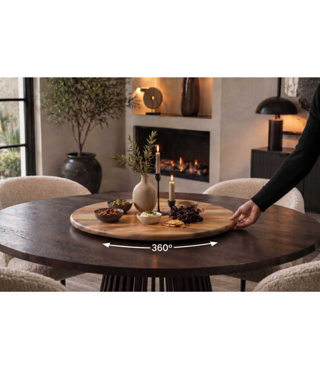 Invicta Interior Draaiplateau SERVANT 60cm 360° mangohout
