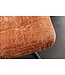 Invicta Interior Kruk SCANDINAVIA met zwarte metalen poten chenille stof roestbruin