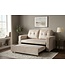 Invicta Interior Slaapbank SMART 140cm 2-zits fluweel champagne beige