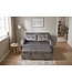 Invicta Interior Slaapbank SMART 140cm 2-zits fluweel grijs