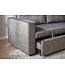 Invicta Interior Slaapbank SMART 140cm 2-zits fluweel grijs