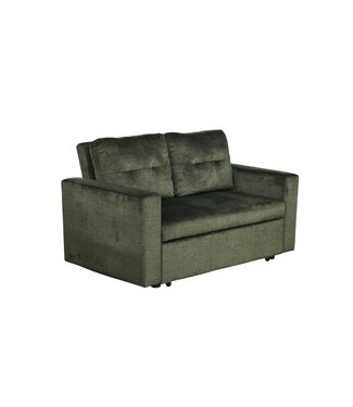 Invicta Interior Slaapbank SMART 140cm 2-zits fluweel groen