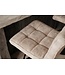 Invicta Interior Barkruk MODENA 92-116cm 360° draaibaar fluweel champagne beige met zwart metalen frame