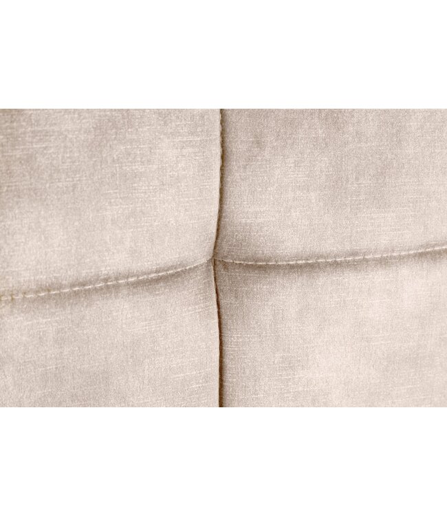 Invicta Interior Barkruk MODENA 92-116cm 360° draaibaar fluweel champagne beige met zwart metalen frame