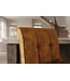 Invicta Interior Barkruk MODENA 92-116cm 360° draaibaar fluweel mosterdgeel met zwart metalen frame