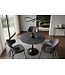 Invicta Interior Bistro tafel LYON 80cm rond keramiek grijs