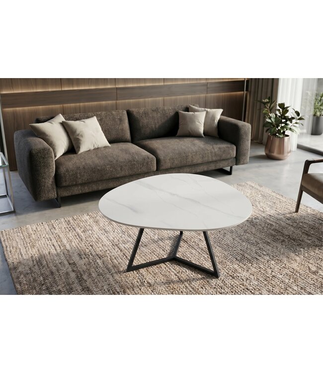 Invicta Interior Salontafel MARVELOUS 90cm keramiek wit