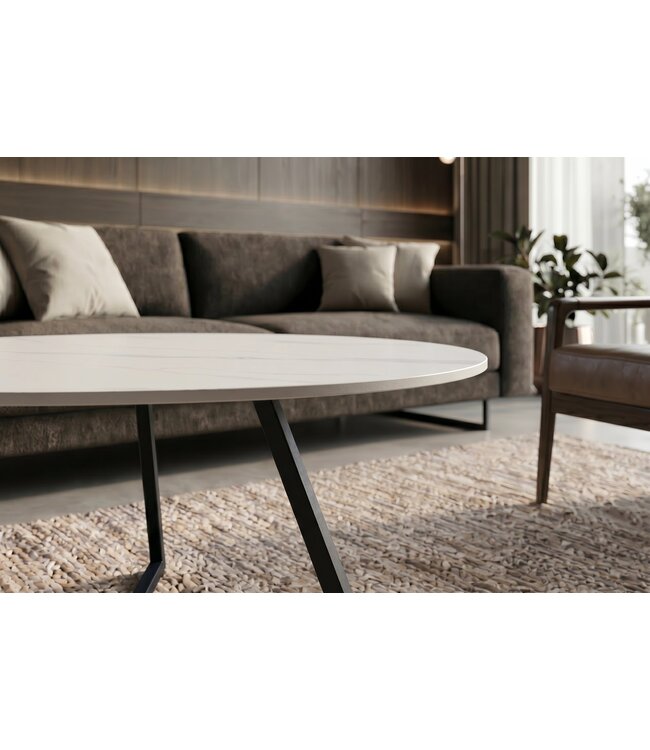 Invicta Interior Salontafel MARVELOUS 90cm keramiek wit