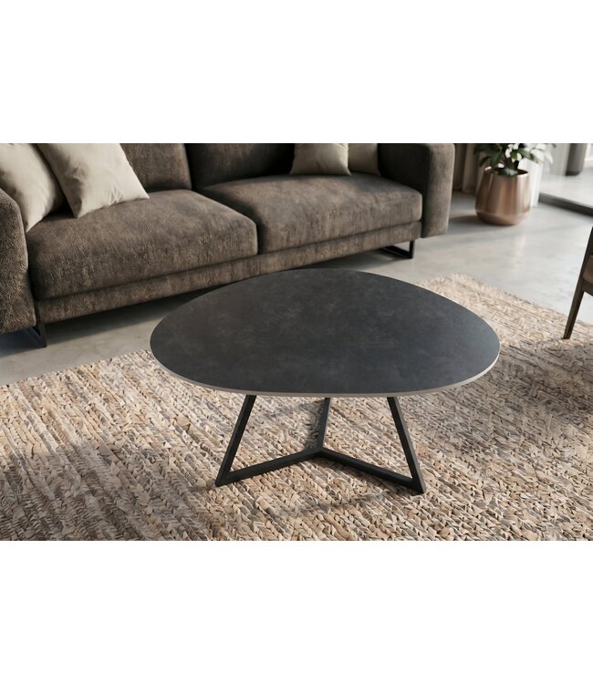 Invicta Interior Salontafel MARVELOUS 90cm keramiek grijs